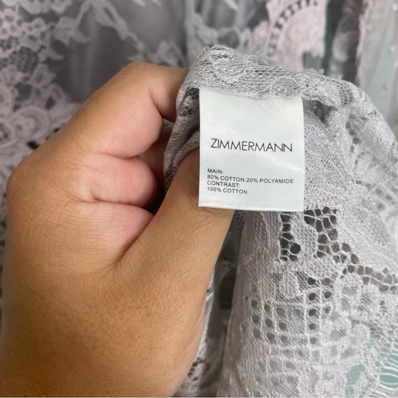 Zimmermann Stranded Lace Dress Floral Sz 4 - Picture 6 of 10